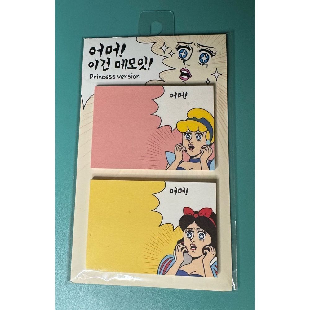 Disney Princess‎ Sticky Notes Snow White Cinderella Pop Art Korean